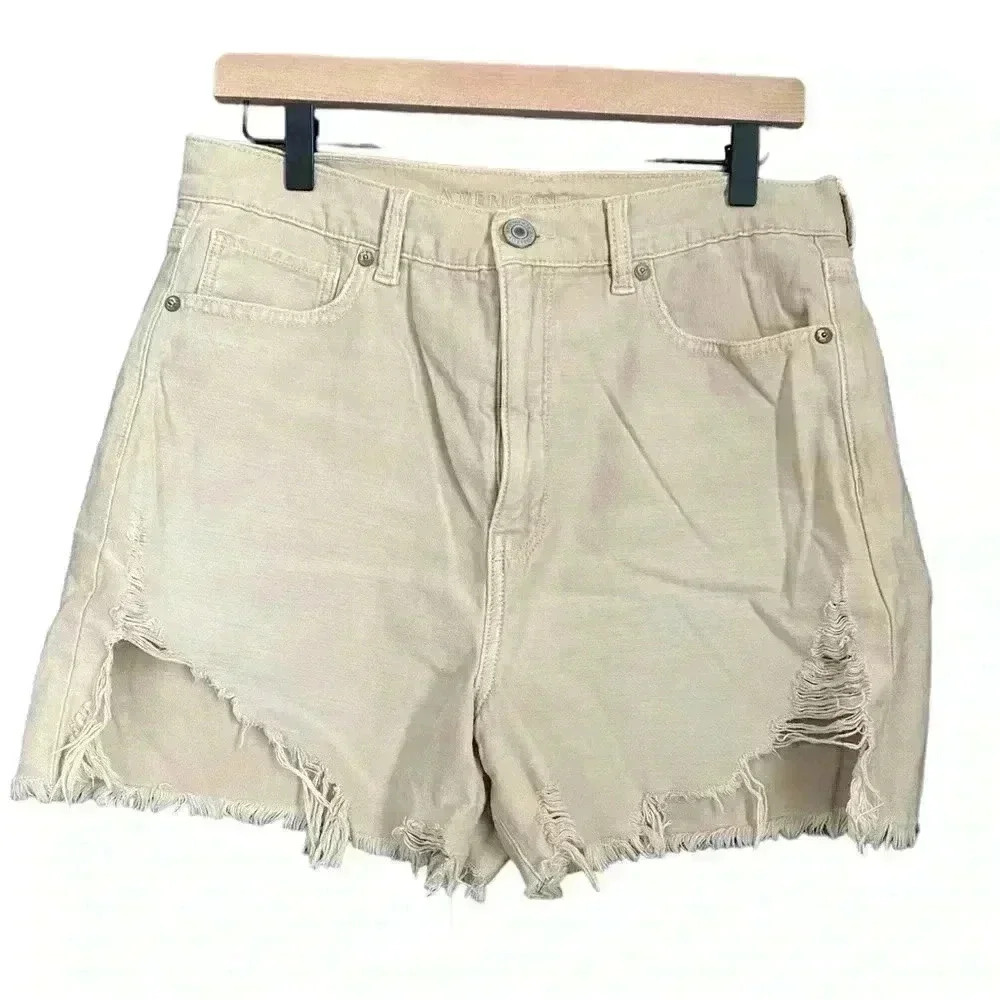 American Eagle Outfitters High Waist Tan Shorts